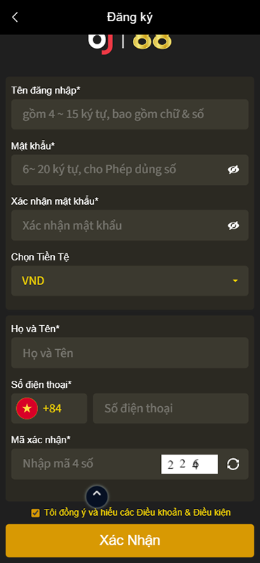 Đăng ký tài khoản BJ88 online